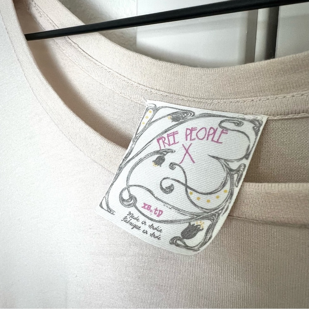 EXC • Free People FP X Meadowlands Maxi Top in Blush • - Picture 8 of 10